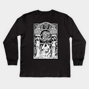 saturnalia ancient occult ritual Kids Long Sleeve T-Shirt